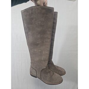 UGG Gracen Suede Leather Tall Riding Boots‎ Women's Size 6 Brown Inside Zipper